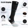 Chaussettes pour hommes SNOW DEER Femmes chauffées hiver électrique snowboard bas rechargeable hommes cyclisme avec trois réglages Y2209