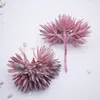 装飾的な花1バンチプラスチック人工雪の蓮の花シミュレーションウェディングパーティーのための麦わら帽子12.5cmの長さ12.5cm