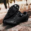 Safety Shoes Men Speed Cycling Sneakers Mtb Flat Pedal Mountain Biking Spd Road Bike Cleats Women Bicycle Self-locking 220922