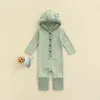 Rompers 018m Pasgeboren kind Baby jongens Klezen herfstafdruk romper schattig zoete katoenen jumpsuit lange mouwen winterbaby outfit J220922