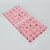 Dekorativa blommor 50st/set Artificial Flower Head Carnation Soap Creative Gift Box Bouquet Mors dag L￤rares Thanksgiving