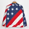 Giacche da uomo Giacca da baseball con bandiera USA 4 luglio Giorno dell'Indipendenza Cappotti freddi da uomo Varsity con stampa alla moda