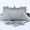 Kv￤llsp￥sar Guldkoppling Bag Glitter Bead Design Elegant Woman Party Bags Vintage Fashion Bridal Purse Silver Handv￤skor ZB-9 220922