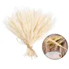 Decorative Flowers 100pcs/lot Pure Natural Dried Flower Wheat Ears Bouquet For Home Dining Table Wedding Party Decoration Arrangements