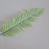 Decorative Flowers 1 / 3 5 10pcs Simulated Leaf Cedar Phoenix Tail Sunflower Iron Plastic Green Plant Home Decoration Plants