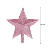 Christmas Decorations Tree Topper Star 15/20cm Glitter Xmas Ornament Year Party Home Decor Adornos De Navidad