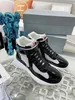 America Cup Sneakers Designer Mens Casual Shoes Leather Patent Flat Trainers Black Mesh Lace-up Trainer Size 38-44 With Box