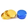 Smoking Accessories 60mm herb grinders 3 parts Six Angle type aluminum alloy Grinder metal smoke set