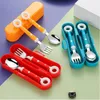 Dinnerware Sets Kids Baby Gadgets Lollipop Spoon Fork Children Utensil Stainless Steel Toddler Cutlery Infant Feeding Tableware