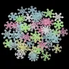 Decorative 50 pcs Luminous snowflake wall sticker glowing in the dark sticker for kids rooms bedroom Christmas decoration Navidad 2022