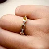 Küme halkaları Kore bağlantı yüzüğü Kadınlar için moda buzlu zirkon kristal istifleme eşleşen altın renk aksesuarları mücevher toptan r727