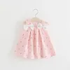 Robe princesse en dentelle pour filles, tenue de fête d'anniversaire, motif Floral, en Tulle, avec nœud, pour baptême, mariage, naissance