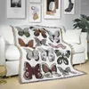 Cobertores Luda Casual Carpet Decor Butterfly Blanket Sofá tecido único Tapestry Throw