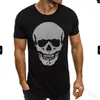 Heren t shirts lugentolo schedel shirt heren ronde nek korte mouw slanke t-shirt zomer mode plus size tees voor mannen