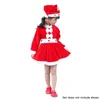 Specjalne okazje Boże Narodzenie Kids Santa Claus Costume Toddler Baby Red Xmas Ubrania sukienka dla dzieci Rok 220922