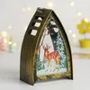 Décoration de fête Fournitures de Noël Led Bougies Suspendues Ornements de Fenêtre Rétro Portables pour Enfants