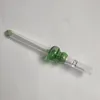 Gourde Forme un tuyau de frappe pour tuyaux fumeurs mini-verre émoussé avec tube en verre de 10 mm de diamètre