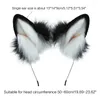 Party Supplies Women Girls Cartoon Wolf Ears Shaped Headband Gradients Hair Hoop Makeup Poshoot Christmas Headpiece