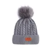 Zima Baby Knit Kapai czapki unisex dzieci wełnianie dziania szydełka głowica ciepłe czapki pompomowe na zewnątrz Hats M4203