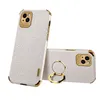 Custodia per cellulare in pelle di coccodrillo di lusso di alta qualità con staffa ad anello magnetico per iPhone 14 13 12 11 Pro Max Xs Xr 6 Plus custodie protettive