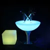 16 colors Changing Lighting Led Bar Furniture Illuminous Glowing Coffee Bar Table For Indoor D66xH58cm