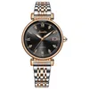 Retro classic fashion temperament calendar lady steel watch