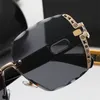 Polarized Sunglasses Frameless Sunglasses For Women Men Designer Sun Glasses Beach Traveling Oversize Lens