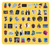 50 stcs Cyberpunk -stickers Non -Random Vinyl Waterdicht voor fietsen Bagage Laptop Skateboard WATHER BULM Telefoon Cup CAR -stickers Kids GIF7799315