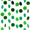 Party Decoration Glitter Green Paper Garland Circle Dot Banner Hanging Streamer Backdrop Decorations For Theme St Nerdsropebags500Mg Amkwk