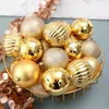 Christmas Decorations ball 34 sets of 6cm tree pendant holiday indoor season decoration electroplating anti-shattering Y2209