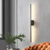 Wall Lamp Long Strip Line Copper Sconce Living Room Decoration Vintage Nordic LED Lighting Background Modern Bedroom Bedside Lamps