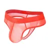 Men's Swimwear Men Thong 2020 Sexy Translucent Briefs Lingerie Ultra Thin Ice Silk Bikini Low Waist J220913