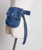 Bälten Seebeautiful Fashion Spring 2022 Summer All-Match Metal Pin Buckle Long Girdle Denim Mini Bag Women Y698