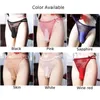 Underpants Mens Sexy Sissy Ice Silk Pouch Panties Sheer Lace G-String Gay Underwear Crossdress Lingerie Low Waist T-back Thongs A50