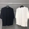 メンズTシャツビューティーエンジェル大型バックプリントパームラウンドネック半袖Tシャツ男性と女性3色35