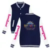 Męskie bluzy z kapturem Lovelive Sunshine Spring Pattern Baseball Wygodne streetwear harajuku w stylu para kurtka Tops