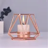 Candle Holders Metal Luxury Candlestick Fashion Wedding Stand Candelabra Table Home Decor Gold Rose