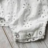 Rompers New Summer Newborn Babed Girls Fashion Lace Flowers Hollow Out Romper Jumpsuit Kläddräkt Sunsuit 024m J220922