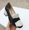 Designer Sandals Women High Heels Marmont Pumps Loafer Party Dress Shoes Suede Gold Silver Black Leather Chunky Loafers Summer Wedding Shoes