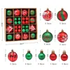 Decorazioni natalizie 44Pcs 6cm / 3cm Palline appese Ornamenti per albero di Natale Casa Navidad Capodanno 2022 Ciondolo regalo Y2209