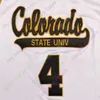 Nik1 Custom Colorado State Basketball Jersey College NCAA Исаия Стивенс Нико Карвачо Дэвид Родди Адам Титлвуд Кендл Джеймс Мур Ривера