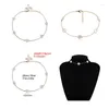 Choker 1 PC Love Star Collier Perle Tempérament Simple Wild Sweet Single Single Layer Geometric Chocker