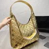 Denim Canvas Handbags Quilted Grain Shopping Bag Women Tote Bags Checkered Chain Crossody Handbag Genuine Leather Large capacity Two Piece Set