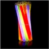 Dekoracja imprezowa Glow Sticks w różnych kolorach na Halloweenowe dostawy Decor Rave Party Concerts Wesela Dzieci Urodziny Mxhome Ama3z
