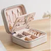 Jewelry Pouches 310 Pink Box Organizer Capacity Necklace Earrings Rings Packaging Display Portable Travel Case Casket 4.6