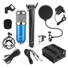 BM-800 Professionell kondensor Mikrofon Live Microphone With Phantom Power Supply Karaoke Condenser Microphone Suit Kits