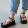 Kleid Schuhe Plattform Frauen Sandalen Sexy Clip Toe High Heels Hausschuhe 2022 Sommer Casual Fad Slides Pumps Flip-Flops