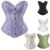 Bustiers Corsetsets Caudatus plus size e lingerie top basco de fantasias sexy espartilho padrão bust bust Cosplay floral branco