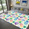 Tapis Tropical Feuilles Vertes Tapis Aquarelle Peinture Polyester Tapis Tapis Pour Salon Salle À Manger Dortoir Chambre Décor À La Maison