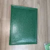 Cajas de reloj de marca Top Cajas AAA Luxurys Mira papeles de caja de caja verde Tarjeta de bolsas de cuero 0.8 kg para relojes de pulsera CertificateHandbag 126610 126610 126610